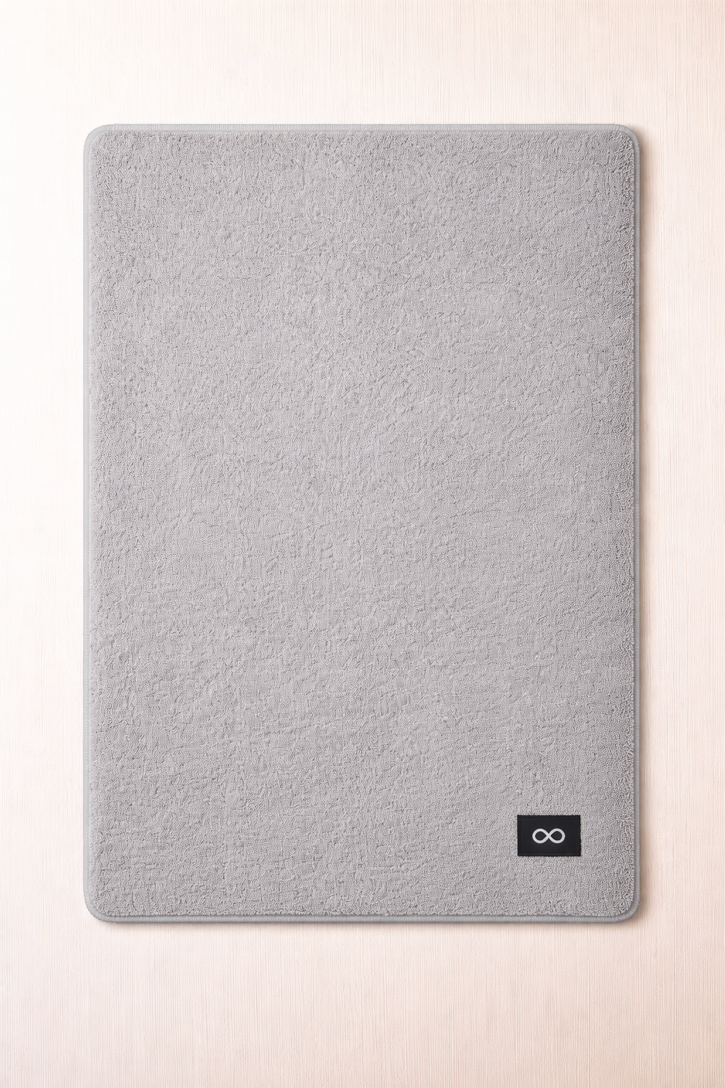 ALFOMBRA BAÑO ALGODÓN PUNTO DE ARROZ GRIS