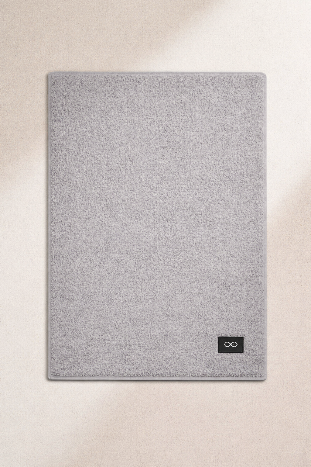 ALFOMBRA BAÑO ALGODÓN PUNTO DE ARROZ GRIS
